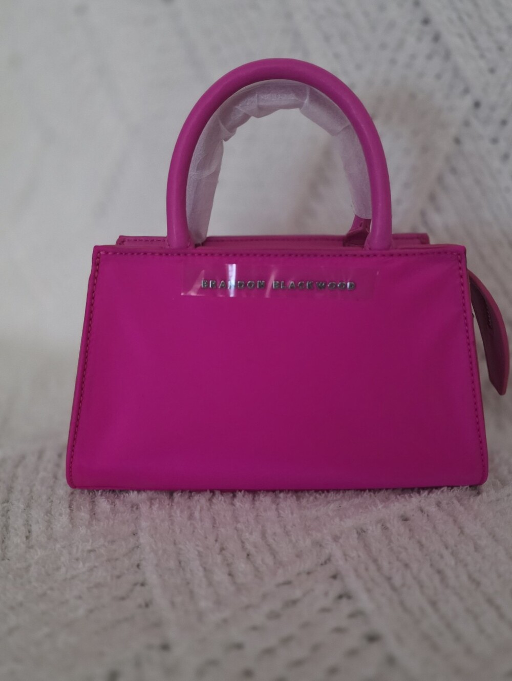 Brandon Blackwood Hot Pink Mini Top-Handle Bag